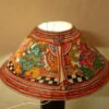 Ganesha-round-leather-lampshade