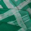 Dark Green-,-White-Batik-Linen-cotton-summer-sari