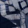 Navy-Blue,-Off-white-Batik-Linen-cotton-summer-Sari