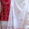 Red-and-white-Kanthawork-cotton-dress-material