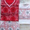 Red-and-white-kantha-handembroidered-cotton-dress-material