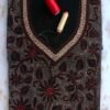 Black-Kantha-embroidered-cotton-Kurta-fabric