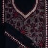 Black-Kantha-handembroidered-cotton-ladies-Kurta-fabric