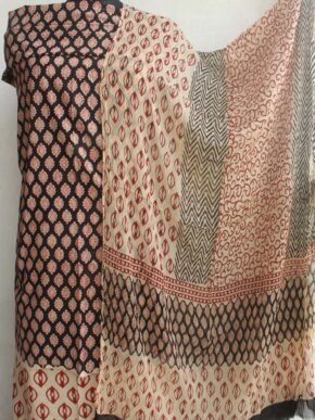 Black-and-red-Block-printed-cotton-suit