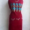 Blue-and-Maroon-Kanthawork-cotton-ladies-Kurta-fabric