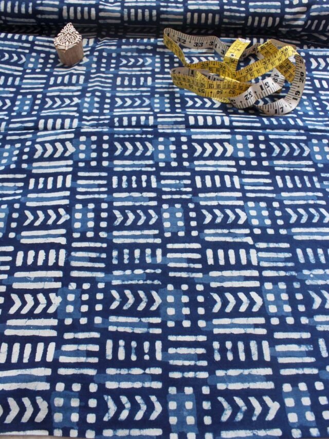 Dabu-indigo-block-printed-cotton-shirt-fabric