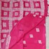 Dark-Pink--White-Batik-Linen-cotton-sari