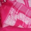 Dark-Pink-White-Batik-Linen-cotton-summer-sari