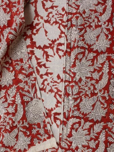 Madder-Red-hand-block-print-mul-cotton-fabric
