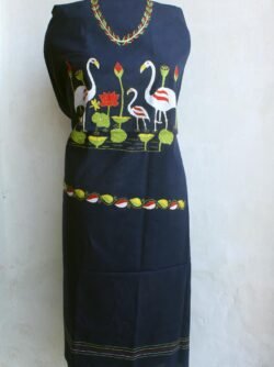 Navy-Blue-Kanthawork-cotton-ladies-Kurta-fabric