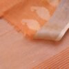 Pastel-Orange-Pure-Linen-formal-Saree