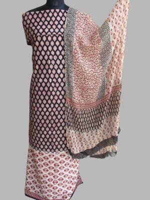 Red,-black-white-block-printed-cotton-ladies-suit