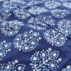 White-and-Indigo-Dabu-bagru-block-printed-mul-cotton-fabric at Shilphaat.com