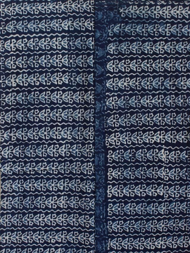 indigo-dabu-block-printed-cotton-kurta-fabric
