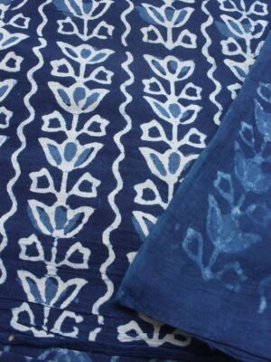 indigo-dabu-block-printed-mul-cotton-kurta-fabric