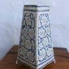 Blue-and-white--long-leather-table-lamp