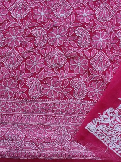 Fushia-Pink-georgette-chikankari-embroidered-ladies-suit