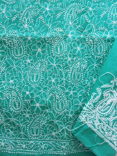 Jade-green-cotton-chikankari-lucknowi-suit