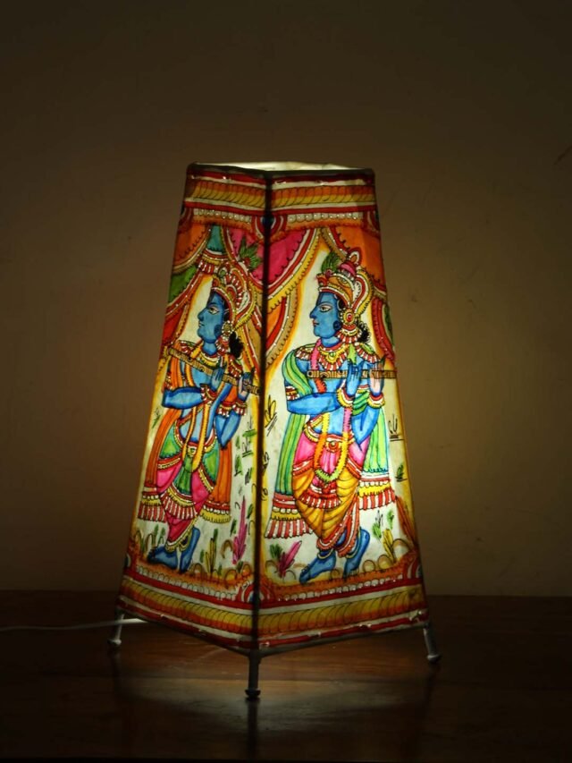 Krishna-Tholu-Bommalata-long-Table-lamp
