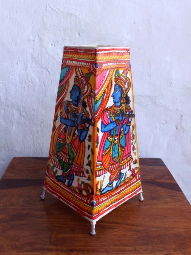 Krishna--long-leather-table-lamp