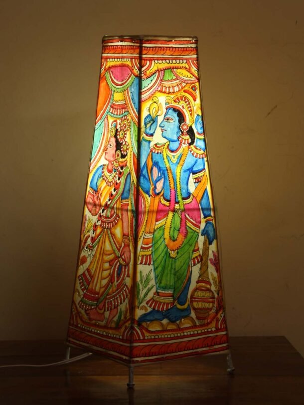 Lakshmi-Narayan-Tholu-bommalata-Big-table-lamp