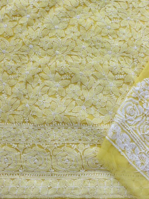 Lemon-yellow-georgette-chikankari-embroidered-ladies-suit