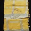 Yellow-zari-work-Pure-linen-saree at Shilphaat.com