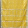 Yellow-zari-work-Pure-soft-linen-saree at Shilphaat.com