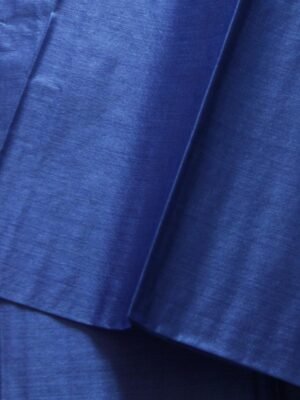 Dark-blue-Bhagalpuri-paper-tasar-silk-kurta-Fabric at Shilphaat.com
