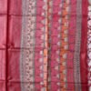 Maroon-Red-Madhubani-tussar-silk-dupatta