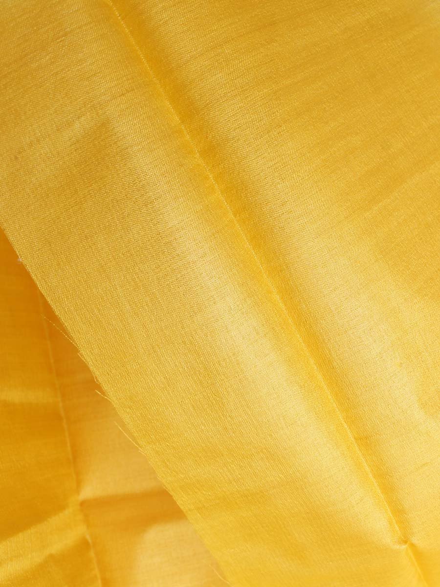 Sun-yellow-Bhagalpuri-paper-tassar-silk-kurta-Fabric Sun-yellow-Bhagalpuri-paper-tassar-silk-kurta-Fabric