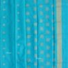 Cyan-Blue-zariwork-chanderi--silk-cotton-saree