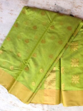 Dhani-green-zari-chanderi-saree