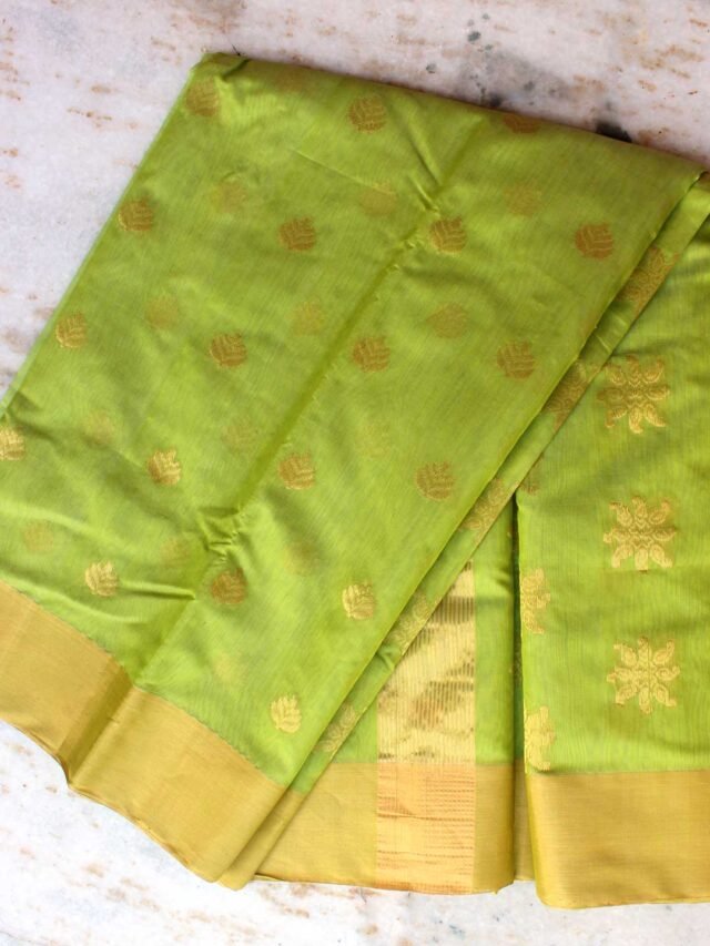 Dhani-green-zari-chanderi-saree
