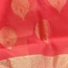 Peach-pink-pure--zari-chanderi-sari