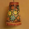 Black-base-floral-Tholu-Bommalata-Hanging-Lamp