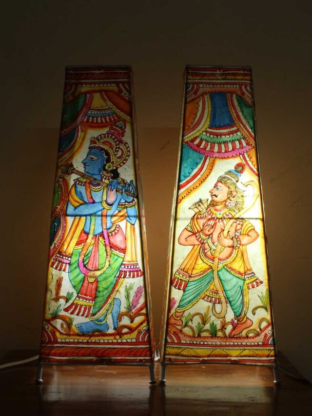 Dashavtar-16-in-long-leather-table-Lamp