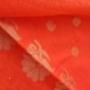 Orange-and-golden-pure--zari-chanderi-sari