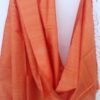 Saffron-orange-Dupion-tussar-silk-dupatta