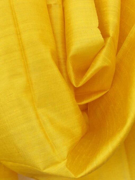 Sun-Yellow-Dupion-tussar-silk-dupatta-Fabric