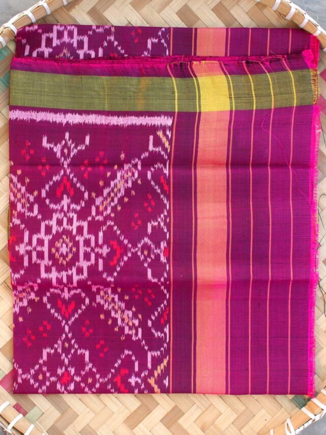 Magenta-Purple-pure-silk-Patan-Patola-Dupatta