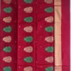 Meena-buti-Maroon-Red-pure-zari-chanderi-sari