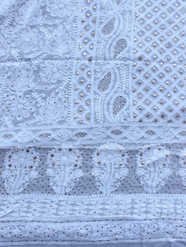 Paisleys-chikankari-mukaish-georgette-ladies-Kurta