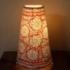 Red-and-white-Rounded-Tholu-Bommalata-Table-lamp