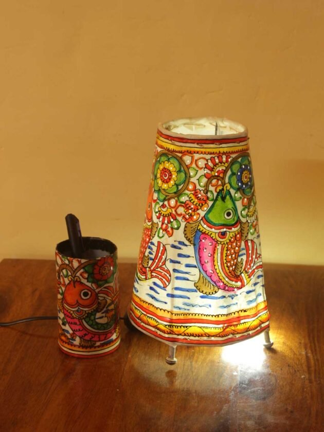 fishes-Tholu-Bommalata-lamp-pens-stand-set