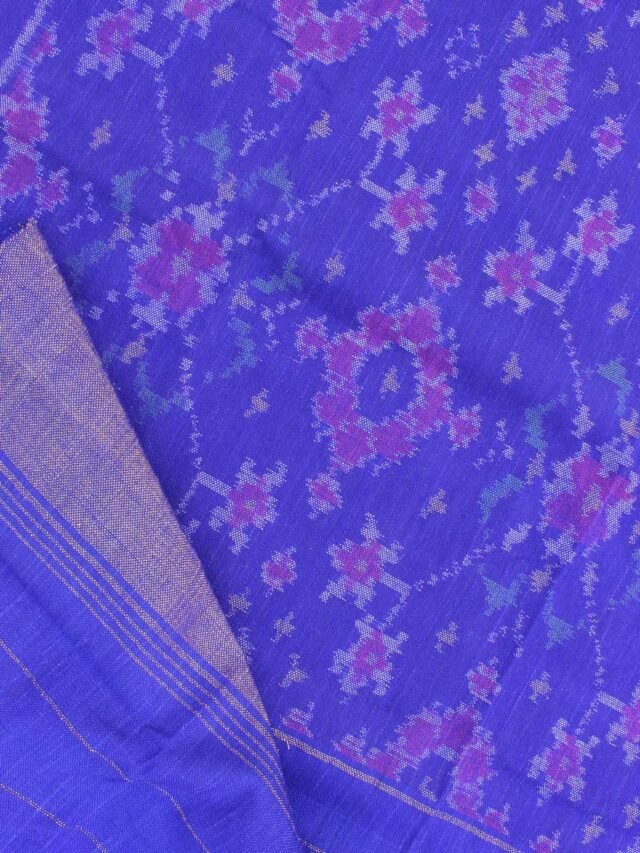 Blue-Patan-PatolaHandwoven-woolen-Shawl