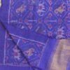 Hathi-Popat-Patan-Patola-Blue-wool-Shawl