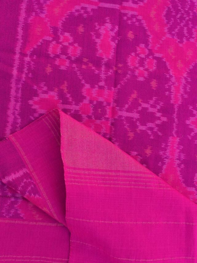 Pink-Patan-PatolaHandwoven-woolen-Shawl