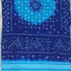 Blue-Bandhej-mirrorwork-Pure-wool-Shawl