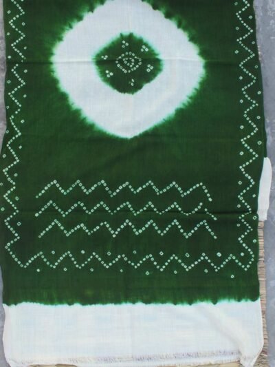 Green-and-Off-white--tie-dye-winter-shawl